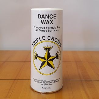 White can of Dance Wax with the Triple Crown Logo