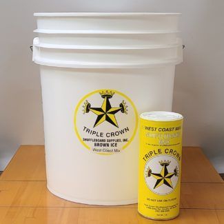 Bucket of West Coast Mix with a refillable shaker can